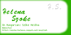 helena szoke business card