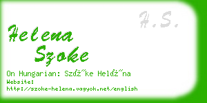 helena szoke business card